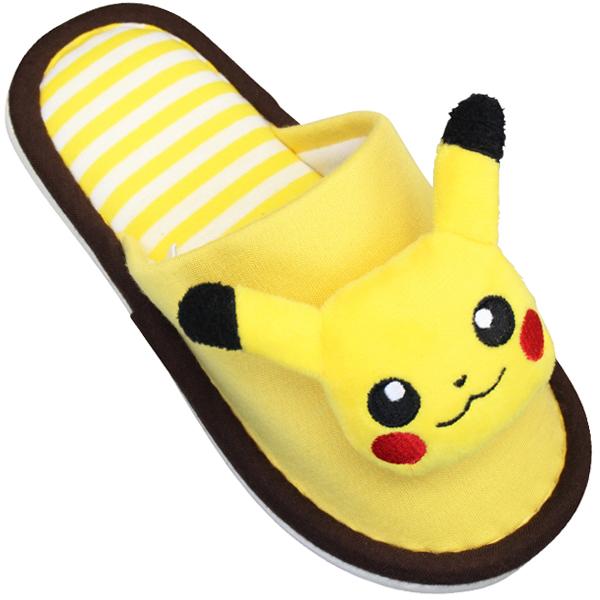 子供用 スリッパ ピカチュウ キッズ イエロー 18 cm 靴 ポケットモンスター ポケモン ニットスリッパ キャラクタースリッパ ピカチュー990円 室内履き 玄関先迄納品