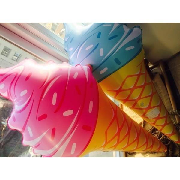 特大 90cm ソフト クリーム型 フロート アイス 浮き 輪 浮輪 プール