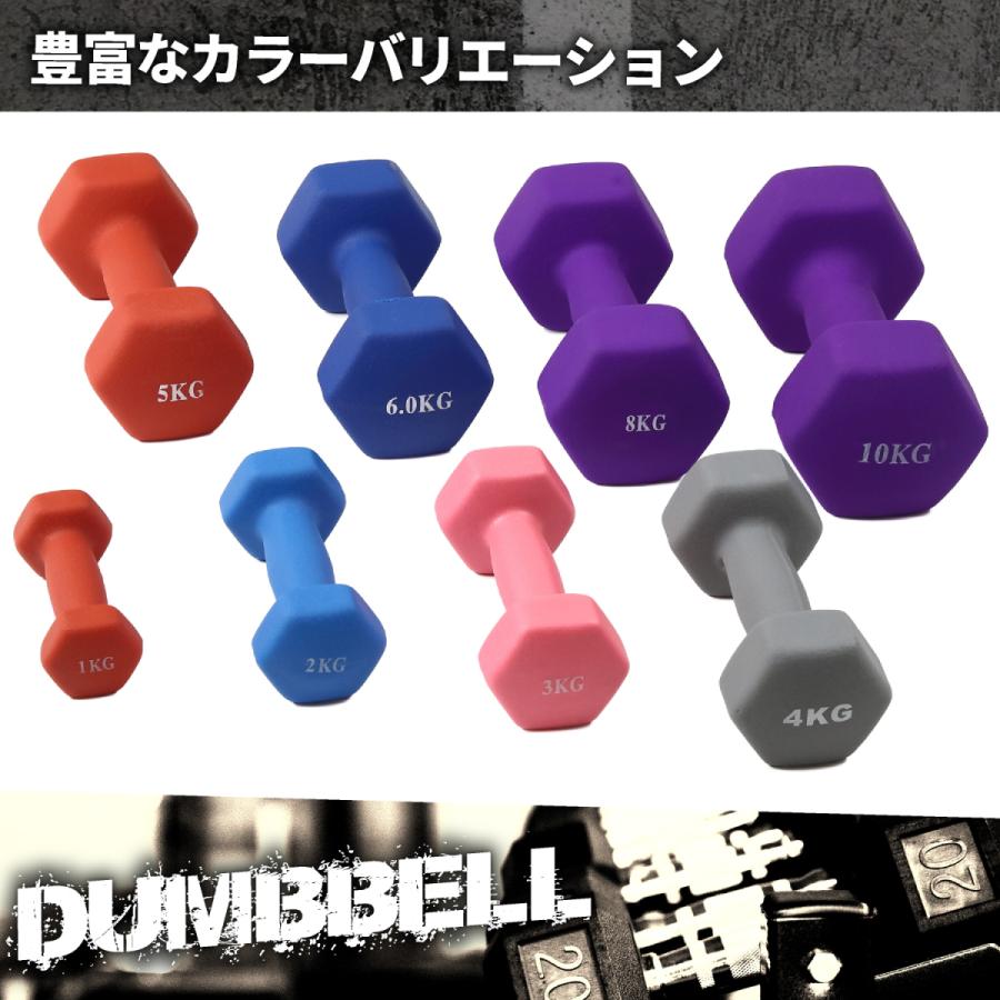 ダンベル (5kg 2個セット/ ピンク ) 筋トレ/トレーニング/ダイエット