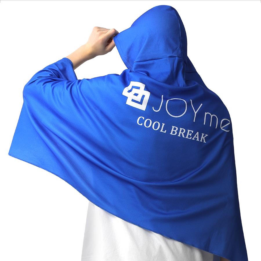 肌温度-15℃の冷感ポンチョ 冷感タオル COOL BREAK クールフェイス