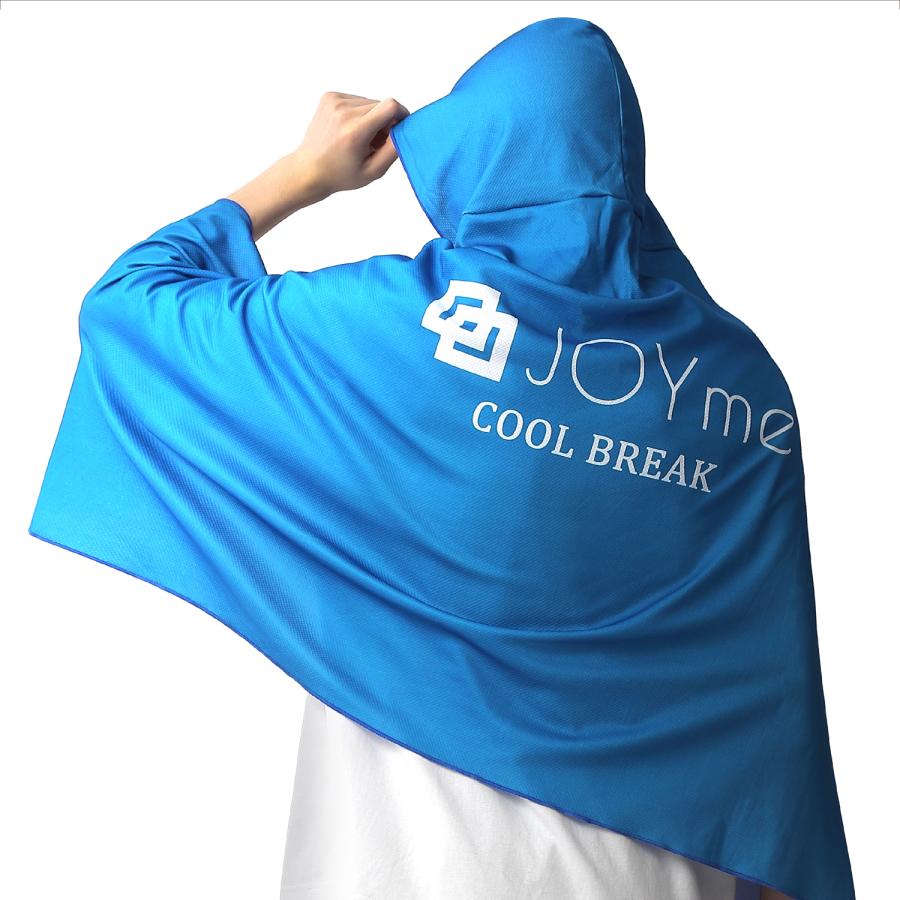 肌温度-15℃の冷感ポンチョ 冷感タオル COOL BREAK クールフェイス