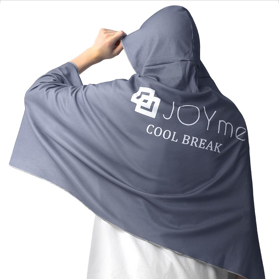 肌温度-15℃の冷感ポンチョ 冷感タオル COOL BREAK クールフェイス