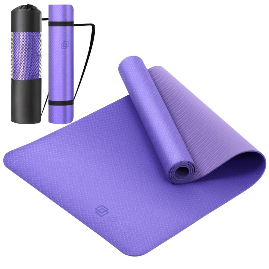 ヨガマット 6mm 高品質素材 ケース付き ベルト付 ホットヨガ