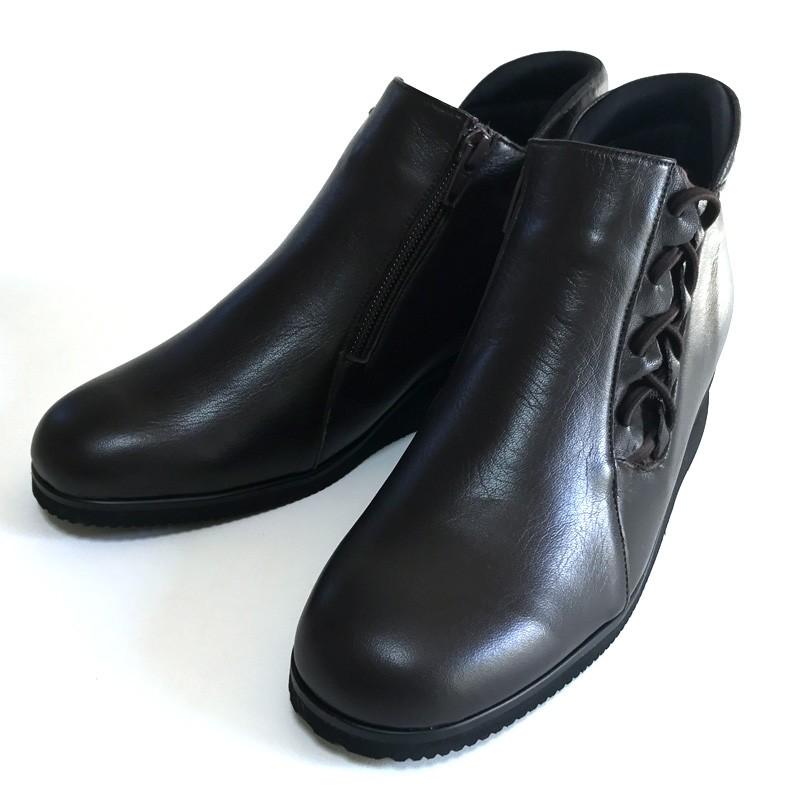 ブーツ　サイドゴアブーツ　軽量　幅広　3e  外反母趾　柔らかい　履きやすい　歩きやすい　レディースブーツ　ショートブーツ　楽ちん　通勤　通学　旅行　カジュアルブーツ　シンプル　上品　おしゃれ ショートブーツ レディース サイドゴア ブーツ 3E 本革 靴 婦人靴