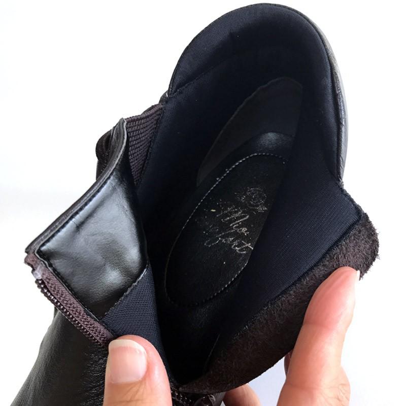 ショートブーツ レディース サイドゴア ブーツ 3E 本革 靴 婦人靴