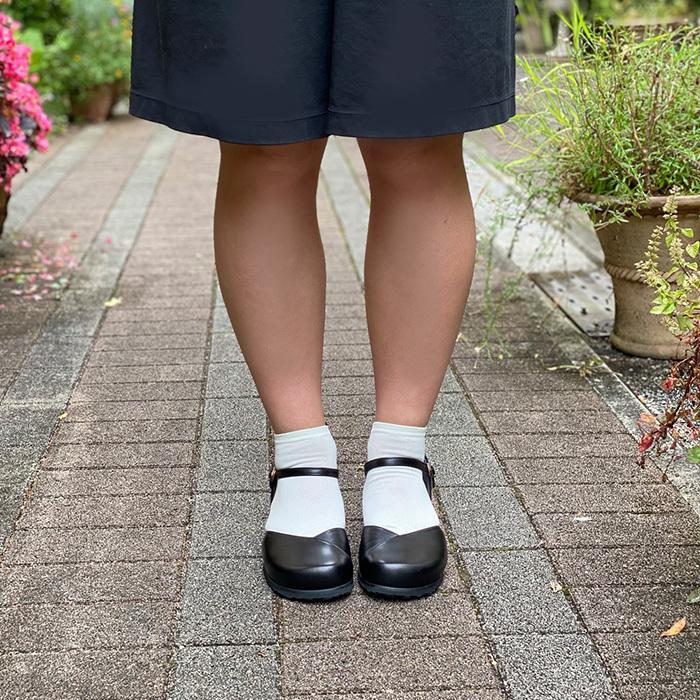 25日は割引クーポン ポイント５倍 太ヒール セパレートパンプス 5e ストラップパンプス かわいい おしゃれ 本革 レザー 幅広 甲高 外反母趾 レディース 婦人靴 U54 婦人靴 Net 通販 Yahoo ショッピング