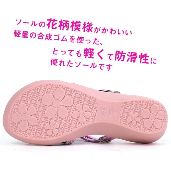 DHCP ダイイチプリンセス キッズ ジュニア キラキラサンダル 女の子