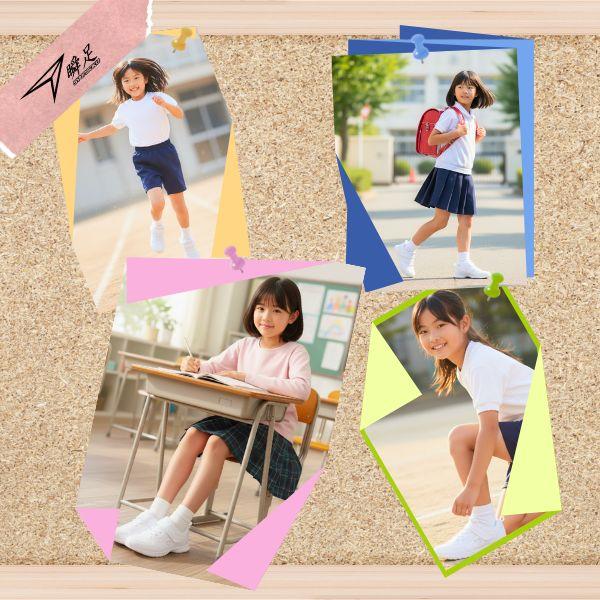 瞬足 シュンソク 女の子 スニーカー キッズ ジュニア アキレス LP512