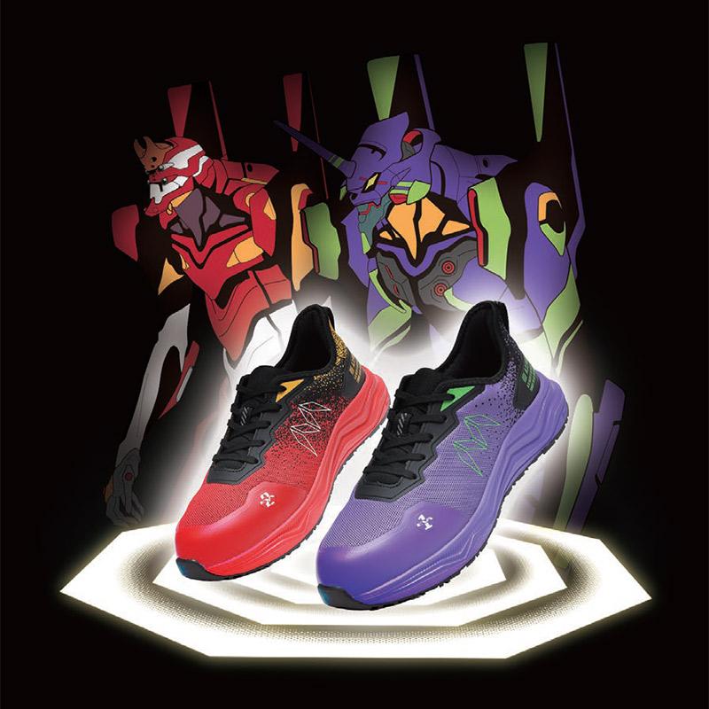 エヴァンゲリオンコラボ マンダム メンズ mandom×A.T.FIELD 安全靴 靴 