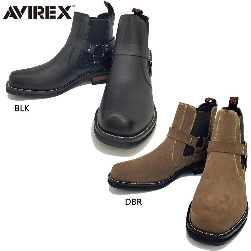 極美品　AVIREX アヴィレックス　レザー　サイドゴアブーツ　バイカー　黒 AVIREX（アヴィレックス） アビレックス メンズ DESTROYER