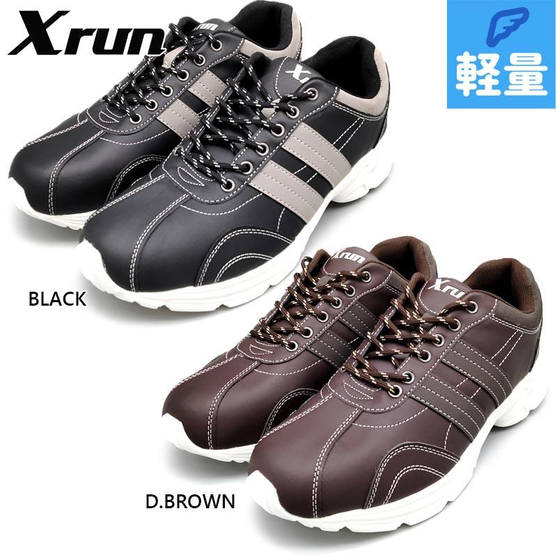 クロスラン Xrun 秋毎 メンズ 蓄光ソール ウォーキングシューズ 