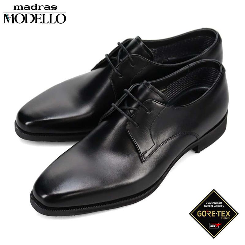 3E相当 モデロ メンズ ゴアテックス 外羽根プレーントゥ ドレスシューズ ビジネス 靴 シューズ 結婚式 冠婚葬祭 フォーマル ブラック 黒 送料無料 MODELLO DM2802G MODELLO（モデロ） 3E相当 メンズ ゴアテックス 外羽根プレーントゥ