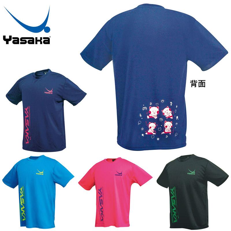 ヤサカ（Yasaka） メンズ レディース ロゴにゃんこTシャツ6 卓球