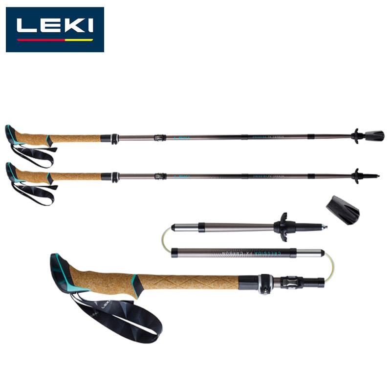 レキ キャラバン レディース クレシダ FX カーボン 競技 登山 トレッキング ポール 折り畳み ロンググリップ 軽量 女性 小柄 グレー 灰色 送料無料 Caravan 1300481 レキ キャラバン レディース クレシダ FX カーボン 競技 登山