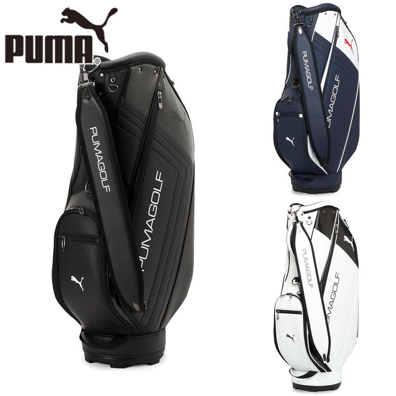 PUMA ゴルフバッグ PU サイドステッチ レディース メンズ ゴルフ 37L PUMA（プーマ） ネイビー/ホワイト ゴルフバッグ・キャディバッグ