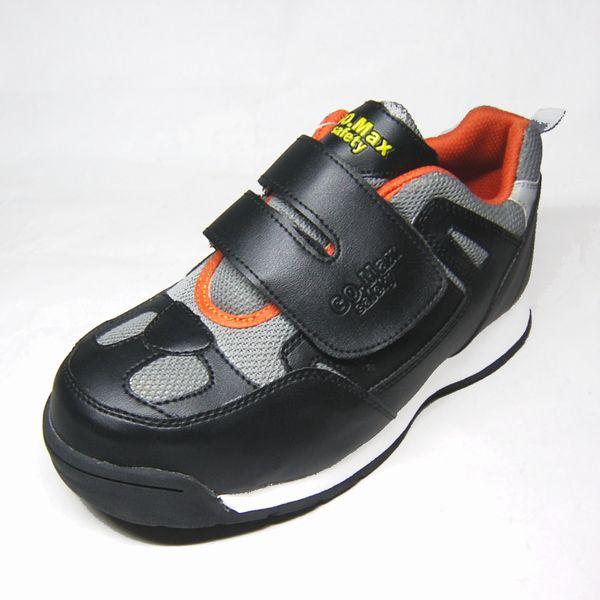 安全靴 GO MAX #662 ブラック 4E 25.0cm マジック式 鋼鉄先芯入り(鉄芯入り) 日進ゴム｜shoes-maro