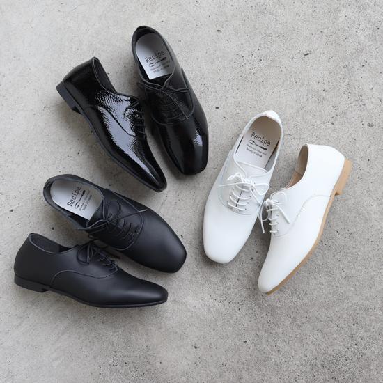 レシピ (Recipe) 日本製 革靴 ゴム紐レースアップ RP-266 : Recipe