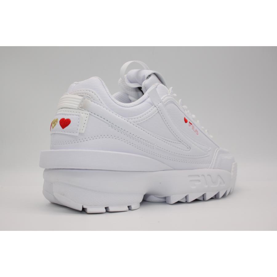 FILA DISRUPTOR II EXP HEART フィラ ディスラプター2 EXP ハート レディース スニーカー ホワイト WFW23040｜shoes-shop-anbi｜06