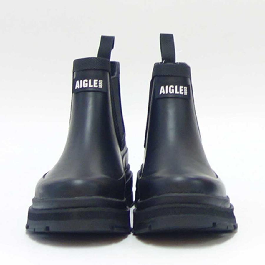 エーグル AIGLE ZZHNB06 004 ブラック（メンズ） MEN'S ソフトレインラバーブーツ 防水ブーツ ラバーソール サイドゴア｜shoes-sinagawa｜03