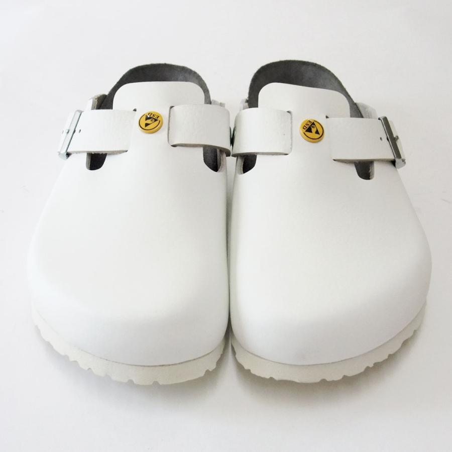 帯電消散機能付きBIRKENSTOCK ビルケンシュトック 正規品   Boston（ボストン） ESD 061370 ホワイト（メンズ） 天然皮革 サンダル 医療機関用｜shoes-sinagawa｜02