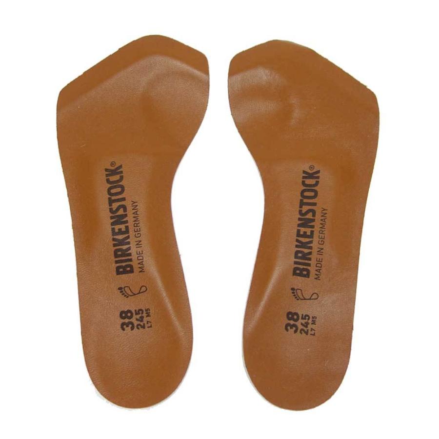 ビルケンシュトック BIRKENSTOCK インソール  Leather Insole（レザーインソール） ブラウン 1001245（幅広）レザー＆ラテックスフットベッド（ドイツ製）｜shoes-sinagawa｜03