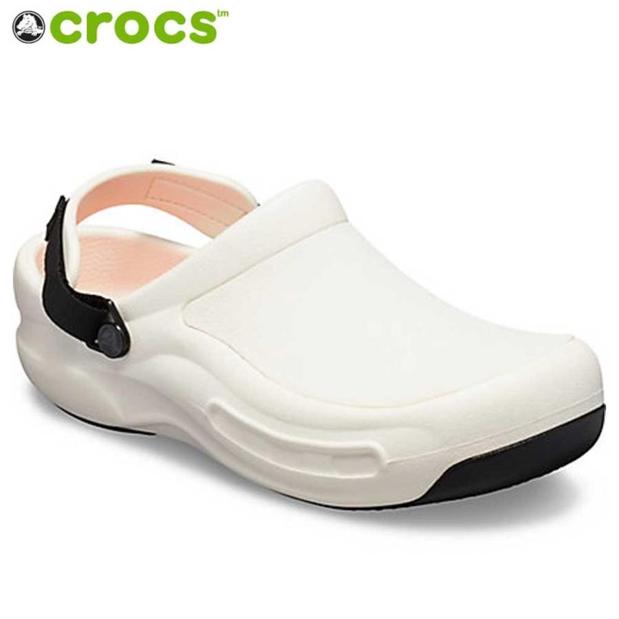 crocs クロックス Bistro Pro LiteRide Clog ビストロ プロ ライトライド クロッグ  205669 ホワイト（ユニセックス）｜shoes-sinagawa