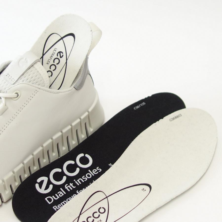 エコー ECCO GRUUV FLEXIBLE SOLE WOMEN'S SNEAKERS ホワイト 21820360718 （レディース） 快適な履き心地 レザースニーカー  レースアップ ウォーキング｜shoes-sinagawa｜11