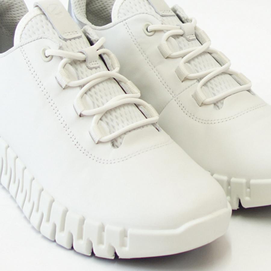 エコー ECCO GRUUV FLEXIBLE SOLE WOMEN'S SNEAKERS ホワイト 21820360718 （レディース） 快適な履き心地 レザースニーカー  レースアップ ウォーキング｜shoes-sinagawa｜12