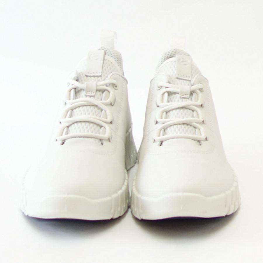 エコー ECCO GRUUV FLEXIBLE SOLE WOMEN'S SNEAKERS ホワイト 21820360718 （レディース） 快適な履き心地 レザースニーカー  レースアップ ウォーキング｜shoes-sinagawa｜03