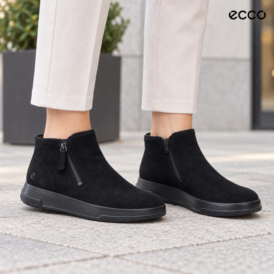 44,000円新品【エコー】メンズ レザースウェード シューズ 42（26.5） ecco（エコー） ECCO MOVE W ブラック 22382305001 （レディース