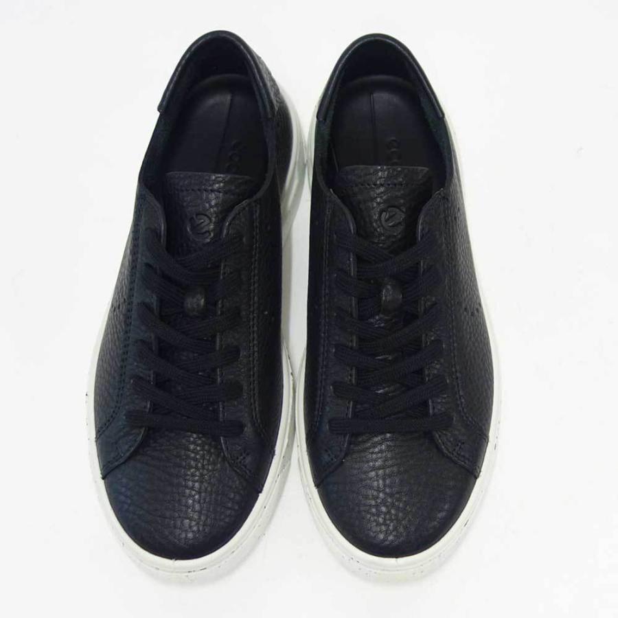 【SALE】 エコー ECCO STREET TRAY WOMEN'S SNEAKER ブラック 291503 01001 （レディース） 快適な履き心地のレザースニーカー  レースアップ ウォーキングシューズ 旅行「靴」 ecco（エコー） ECCO STREET TRAY WOMEN'S SNEAKER ブラック 291503