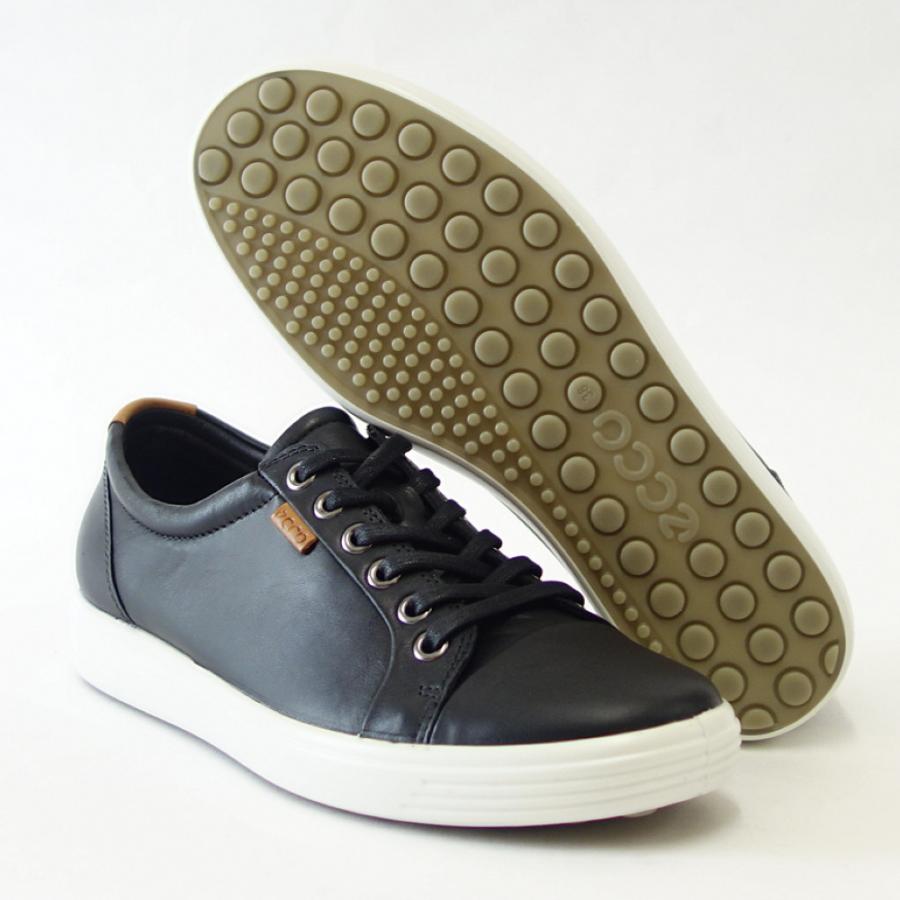ecco エコー ECCO SOFT7 Womens Sneaker ブラック 430003 （レディース） 快適な履き心地のレザースニーカー ...