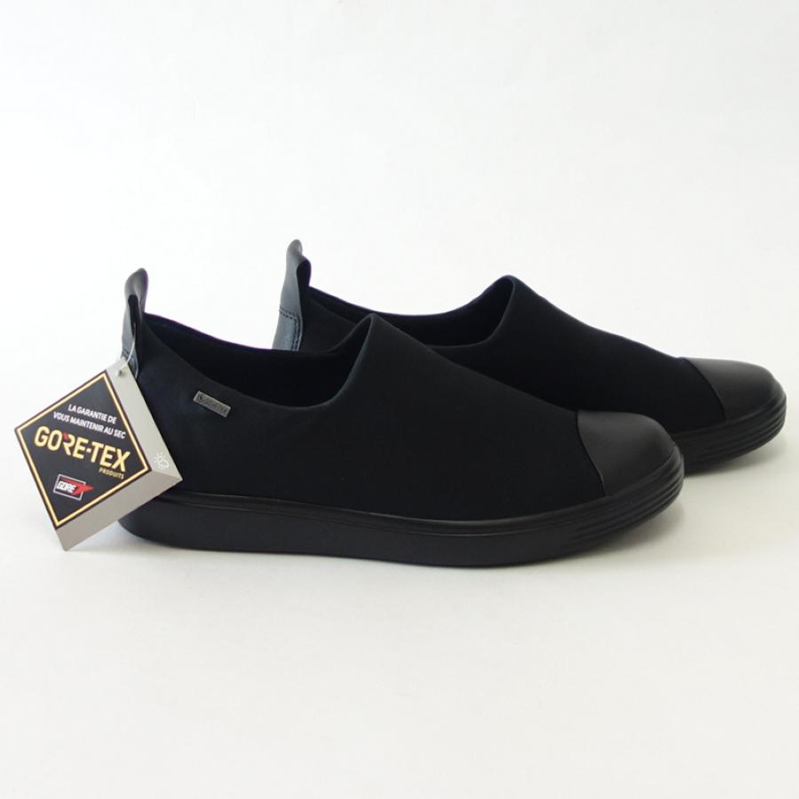 エコー ECCO SOFT7 Womens Slip-On Gore-Tex ブラック 440423 （レディース） 快適な履き心地のストレッチシューズ  高度防水 フラット コンフォートシューズ｜shoes-sinagawa｜10