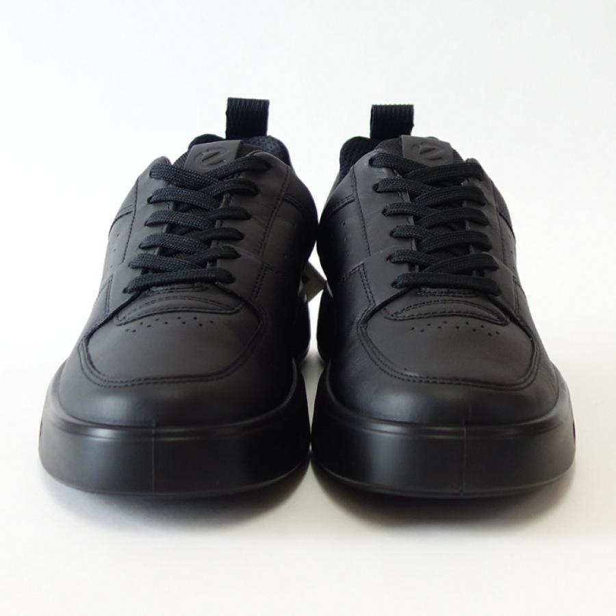 エコー ECCO STREET 720 MEN'S SHOE ブラック 520814 01001（メンズ）ゴアテックス内蔵 天然皮革 ウォーキング  シューズ コンフォート レザースニーカー 旅行