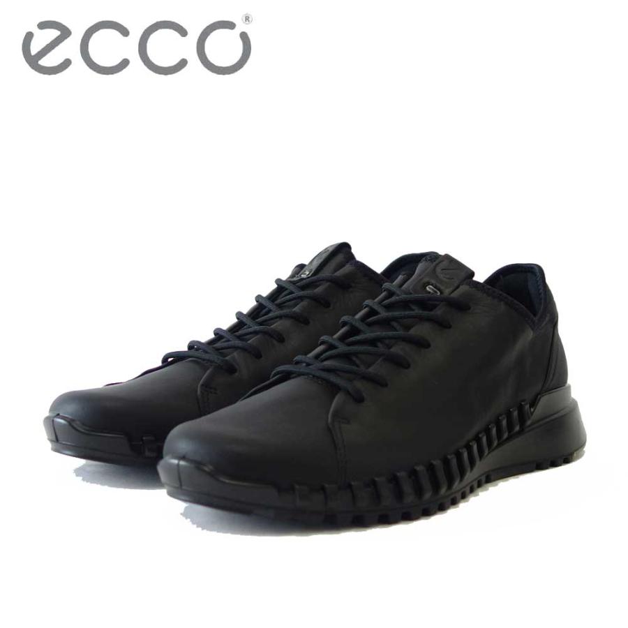 エコー ECCO ZIPFLEX Mens Sneaker LOW Lace/Zip ブラック 803764（メンズ）天然皮革 アウトドア