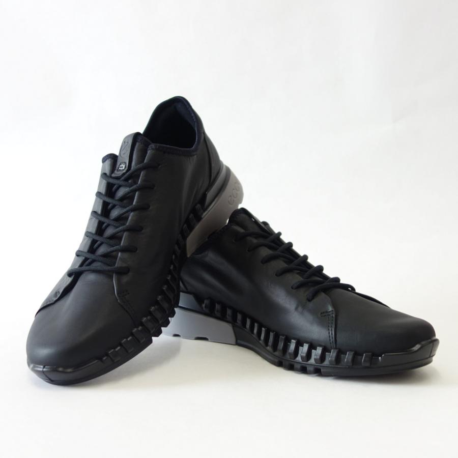 ecco（エコー） ECCO ZIPFLEX Mens Sneaker LOW Lace/Zip ブラック