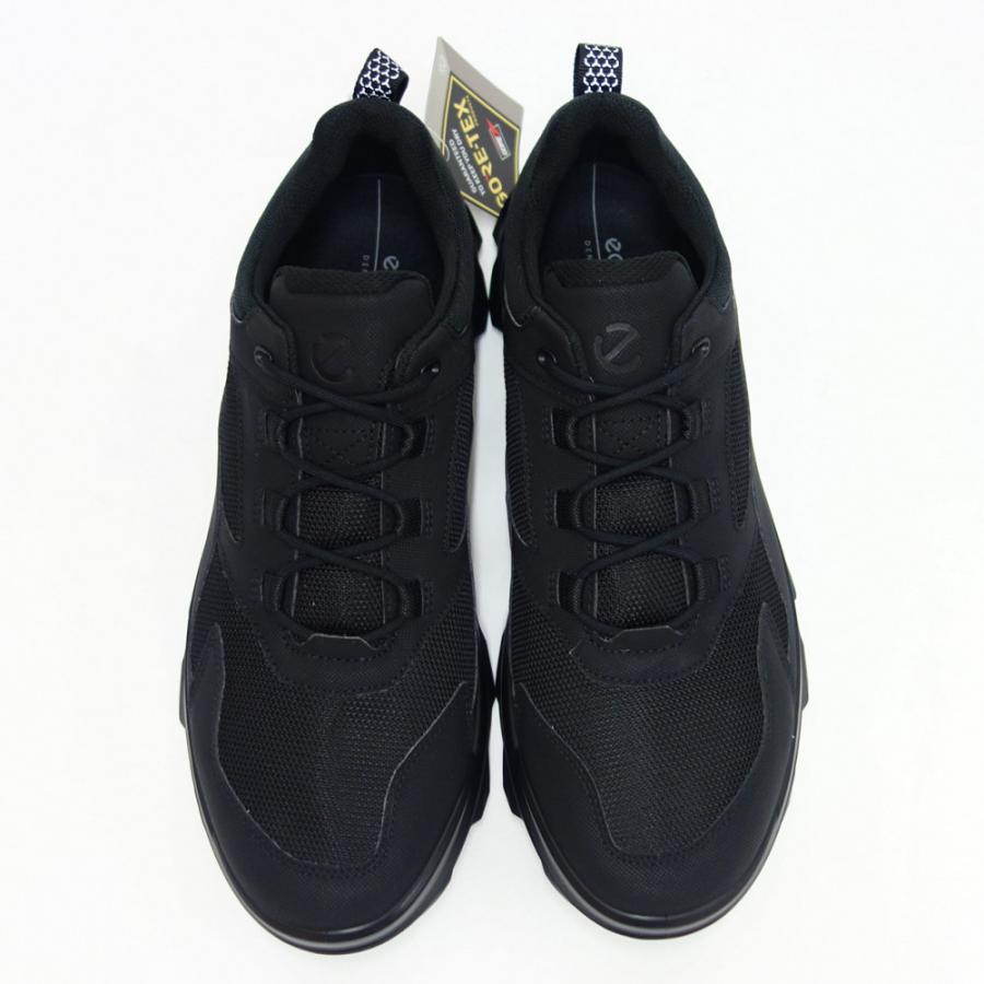 【美品】◾️エコーウォーカー◾️ウォーキングシューズ◾️GORE-TEX◾️ブラック エコー ECCO メンズ レザー 防水 ゴアテックス スニーカー ブラック 黒