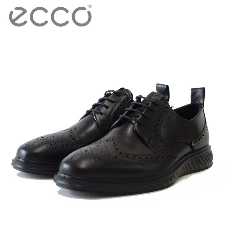 エコー ECCO ST.1 HYBRID LITE Derby Tie with Old-School GTX 837274  ブラック（メンズ）上質レザーのビジネスシューズ ウィングチップ レースアップ 防水 :ecco-837274bl:靴のシナガワ - 通販 -  Yahoo!ショッピング