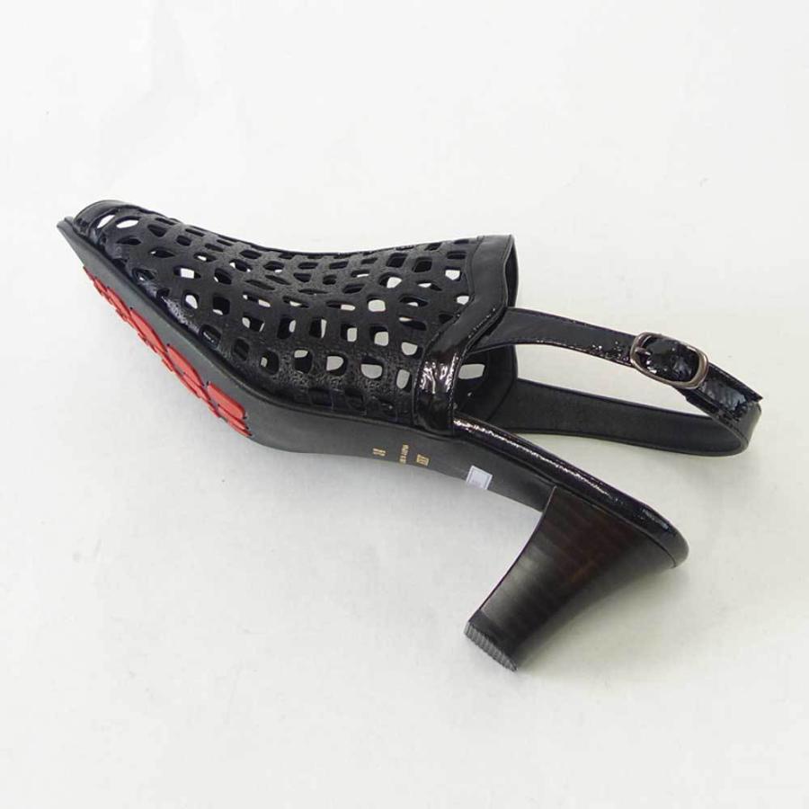 フィズリーン FIZZ REEN 6463 ブラック EEE幅のコンフォートサンダル