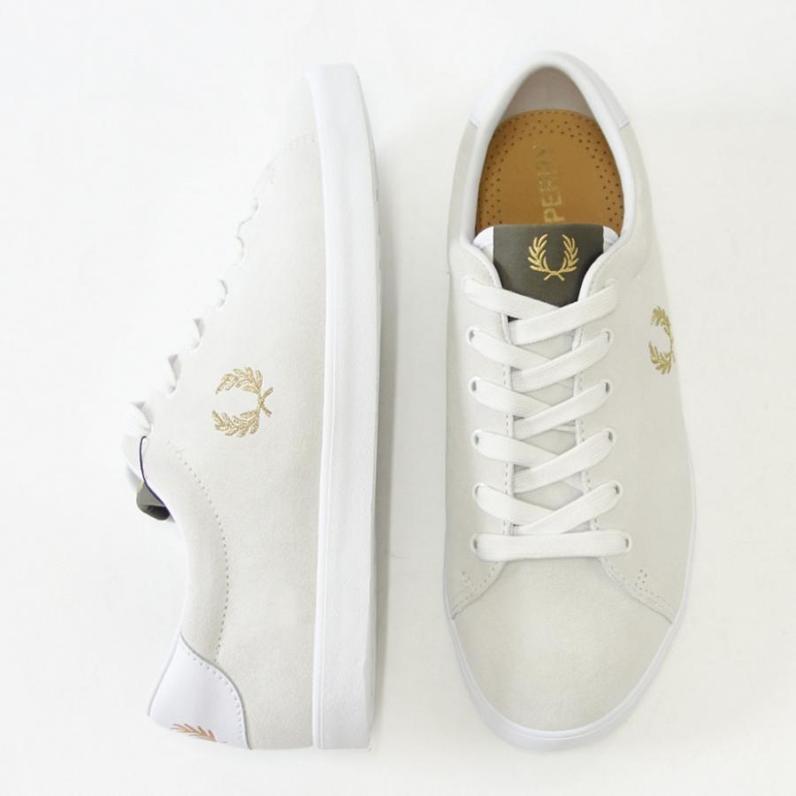 FRED PERRY フレッドペリー  B 2345 100（ユニセックス）LOTTIE SUEDE  カラー：WHITE 天然皮革のローカットスニーカー｜shoes-sinagawa｜04