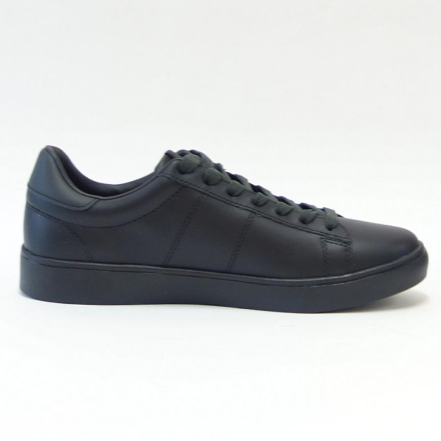 FRED PERRY フレッドペリー  B 4334 T78（ユニセックス）SPENCER LEATHER （スペンサー レザー） カラー：BLACK / NIGHT GRN 天然皮革のローカットスニーカー｜shoes-sinagawa｜07