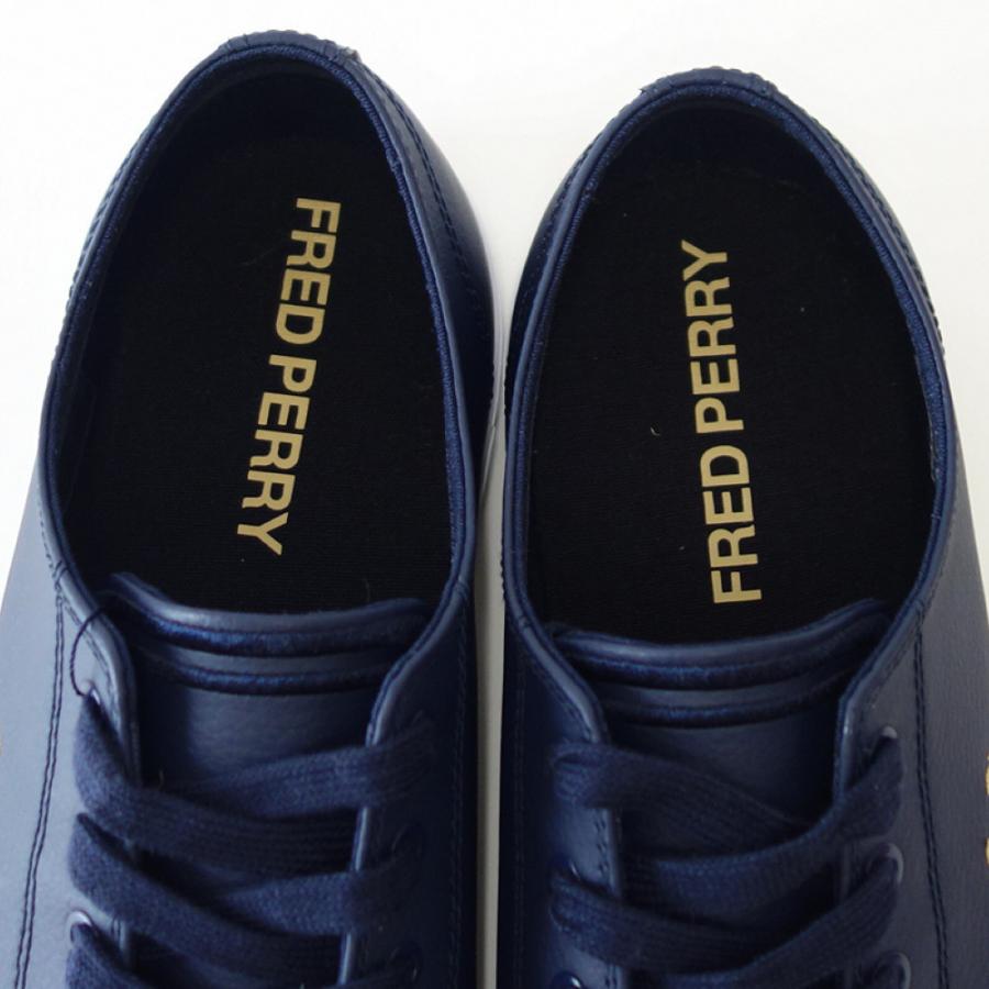 FRED PERRY フレッドペリー  B7163 266（ユニセックス）KINGSTON LEATHER カラー：CARBON BLUE 天然皮革 ローカットスニーカー テニスシューズ｜shoes-sinagawa｜11