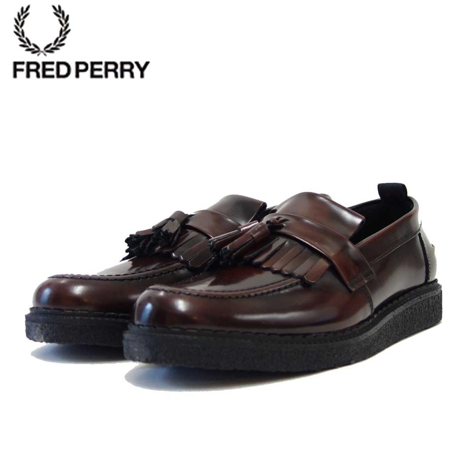 【ポイント10倍】 Perry 158（ユニセックス）Fred B58278 PERRY FRED フレッドペリー George カラー：OXBLOOD Leather Loafer Tassel Cox スニーカー