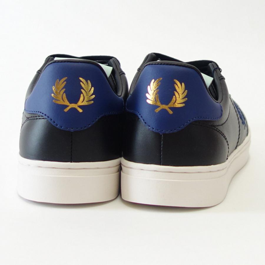 フレッドペリー FRED PERRY  B8350 220（ユニセックス）Spencer Vulc Leather カラー：BLACK  テニスシューズ  レザースニーカー｜shoes-sinagawa｜09