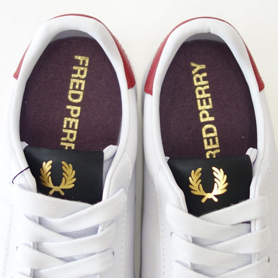 フレッドペリー FRED PERRY  B8350 300（ユニセックス）Spencer Vulc Leather カラー：ホワイト  テニスシューズ  レザースニーカー｜shoes-sinagawa｜11