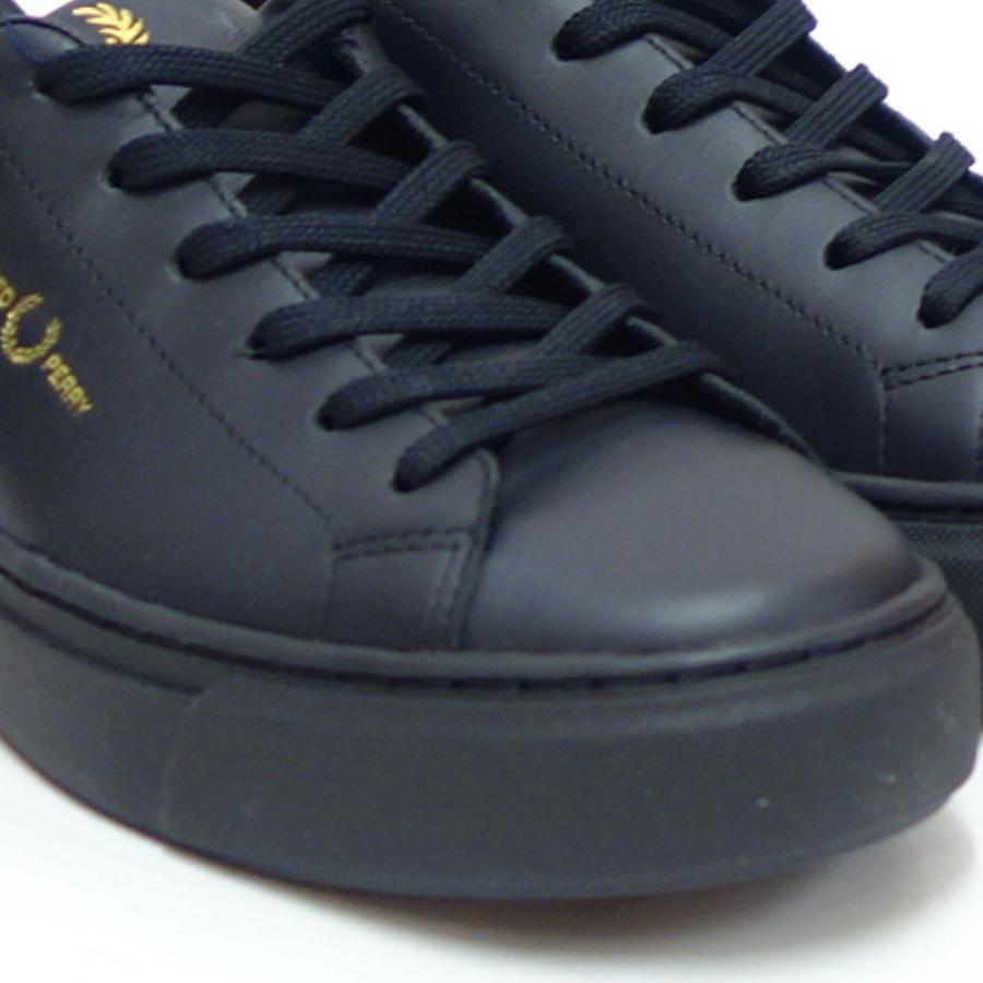 フレッドペリー FRED PERRY  B5310 774（ユニセックス）B71 LEATHER カラー：Black / Gold レザースニーカー  クラシックデザイン｜shoes-sinagawa｜12