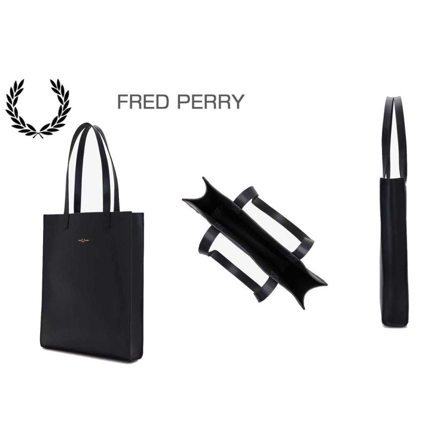 FRED PERRY フレッドペリー Burnsihed Leather Tote Bag  L6285102（ブラック） トートバッグ｜shoes-sinagawa｜06