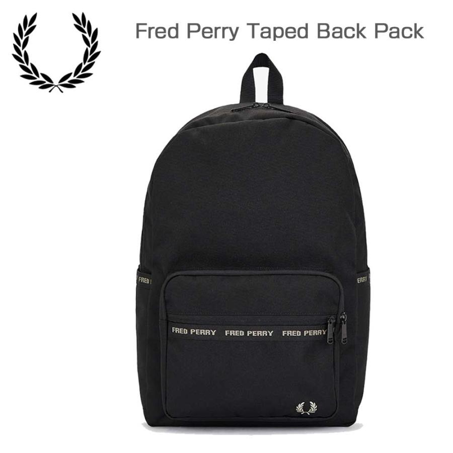 FRED PERRY フレッドペリー Fred Perry Taped Back Pack L7257v67（BLACK / WARM GREY）  リュック バックパック : fredperry-l7257v67 : 靴のシナガワ - 通販 - Yahoo!ショッピング