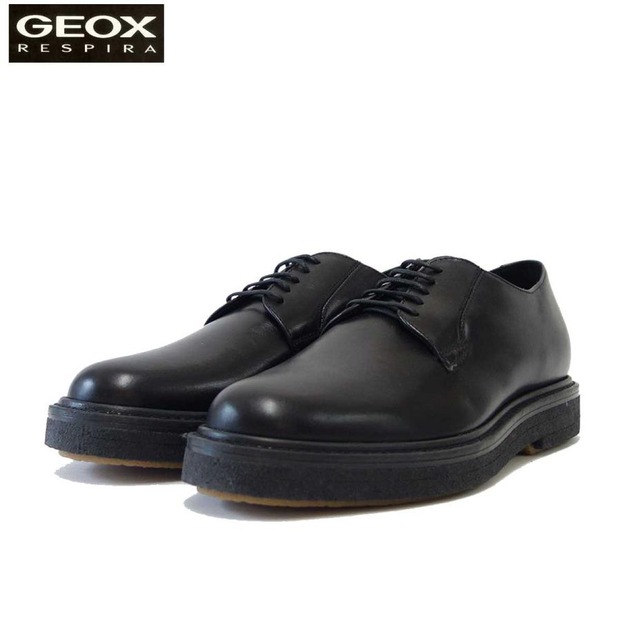 ジェオックス GEOX U 947ZB ブラック（メンズ）スムースレザー＆ラバーソールのレースアップシューズ :geox-947zbbl:靴のシナガワ  - 通販 - Yahoo!ショッピング