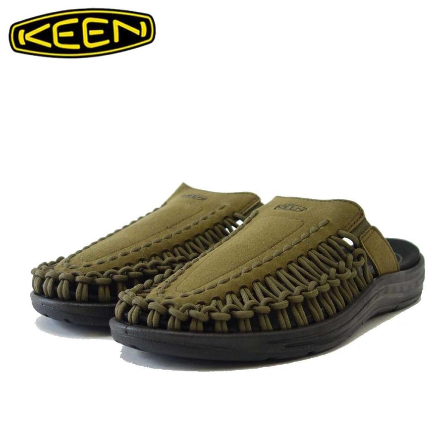 KEEN キーン UNEEK 2 SLIDE（ユニーク ツー スライド） 1022373（メンズ） カラー：Dark Olive / Black : keen-1022373:靴のシナガワ - 通販 - Yahoo!ショッピング
